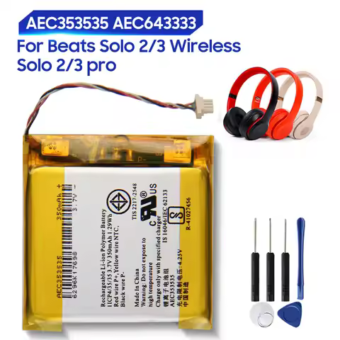 Original Replacement Battery For Beats Studio 2.0 3.0 Studio 2 3 Solo Pro AEC353535 AEC643333 Genuin