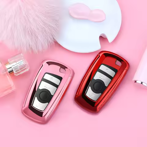 Car Key Case for BMW 3 5 Series X3 X1 535i 525i 320i 328i Protective Key Fob Cover Shell Car Key Acc
