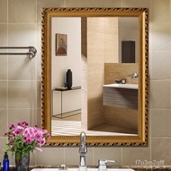 European-Style Framed Paste Bathroom Mirror Makeup Makeup Toilet Toilet Toilet Wall Hanging Mirror Yangju Business