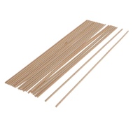 LazaraToy 20Pcs Unfinished Wood Stick Unpainted Woodcraft Round Wooden Stick Dowel Rod Blocks