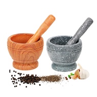 Mortar and Pestle Set Garlic Ginger Pugging Grinding Mill Coffee Peanut Mortar Pestle