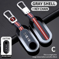 3 buttons remote car key Shell case cover for Fiat 500 panda Punto Bravo Stilo Ducato key chain acce