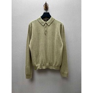 [Correct Version] LP Solid Color Cashmere Long Sleeve Lapel Polo Shirt Knitwear Sweater Jacket Casua