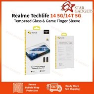 Realme Techlife 14 5G / 14T 5G Tempered Glass & Game Finger Sleeve
