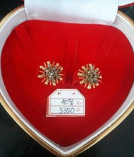 ANTING GIWANG EMAS PERMATA INTAN BERLIAN DIAMOND ASLI NATURAL MODEL