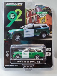 Greenlight 1:64 2018 Dodge durango Chile xe cảnh sát thu thập Die-cast xe hợp kim mô hình cho quà tặ