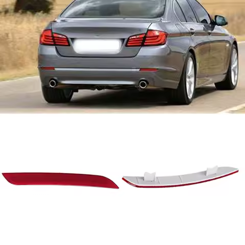 Rear Lower Bumper Red Brake Light Rear Reflector Stop Fog Lamp For BMW 5 Series F10 F18 Sedan 2010-2