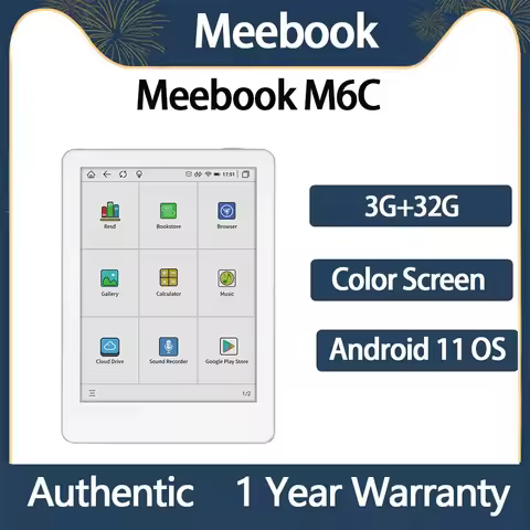 NEW Original Meebook M6C E-book reader Ereader with Dual color frontlight 3G/32GB 8-core android 11 