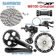 ✒✒✒SHIMANO DEORE XT M8100 12v Groupset 32/34/36T 170MM MTB Crank BB MT800 MT500 M8100 SL Shift Rear