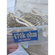 10 pcs resistors 1/4 watt value 470k