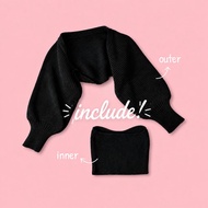 Atwell Black Blisse Knit Set