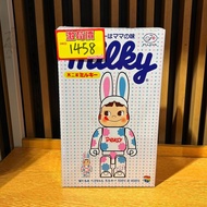 (荃灣Dpark商場2樓2027鋪門市現貨） Medicom Toy Be@rbrick Bearbrick R@BBRICK 不二家牛奶妹 Peko-chan 兔耳 牛奶糖紙 100% & 400%