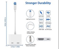 Apple Lightning to HDMI Adapter, iPhone HDMI Adapter,1080P Digital AV Adapter Sync Screen Connector 