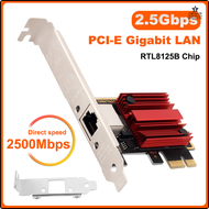 Cefk 2,5G Pice To Rj45 Gigabit-Netzwerk Karte 1000/100Mbps ชิป Rtl8125b อีเทอร์เน็ต Pci-e Kabel Gebu