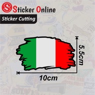 Italian Flag Stickers | Italy Motorcycle Car Cutting Flag Sticker