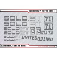 Soloist 71 Fixie Frame Decal