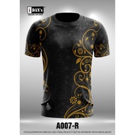 【Ready Stock】A007 BATIK SONGKET SUBLIMATION POLO COLLAR TSHIRT