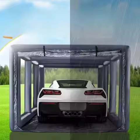 Outdoor inflatable parking tent mobile garage transparent airtight car wash tent car cover convenien