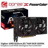 POWERCOLOR FIGHTER AMD RADEON RX 7600 8GB GDDR6 128BIT GRAPHICS CARD WITH DUAL COOLING FAN - RX7600 