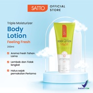 Satto Triple Moisturizer Brightening Body Lotion Feeling Fresh 200 g