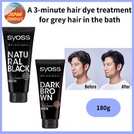 [syoss] Colour Treatment FOR MEN Natural Black, Dark Brown (Hair Colour for Men, Grey Hair Dye) Dire