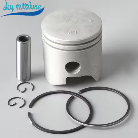 6E7-11636-00 Piston Kit (0.50Mm O/s) for Yamaha Outboard Motor 2-stroke 9.9HP 13.5HP 15HP D56.5MM Pa