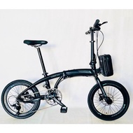 VEEGO 9-Speed Alloy Folding Bike 20 inch with Hydraulic Disc Brakes - Force 2.0