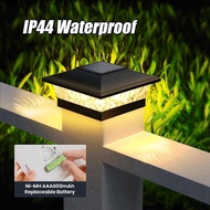 Solar Post Cap Lights Outdoor Deck Fence Post Light for 5.5x5.5 3.5x3.5 Wooden Vinyl Posts Patio Gar