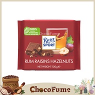 Ritter Sport Rum Raisins Hazelnuts 100g · Non-Halal