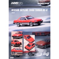 INNO MODELS INNO64 1/64 NISSAN SKYLINE 2000 TURBO RS-X DR30 RED/SILVER