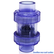 PVC Check Valve 3/4 Inch True Union Check Valve Transparent Blue UPVC Check Valve Pipeline Check Val