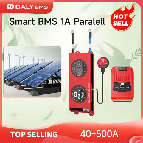DALY Smart BMS 1A Parallel Lifepo4 4S 3S 12V with Balance w24V 36V 48V 30A~500A Li-Ion 7S 8S 10S 12S