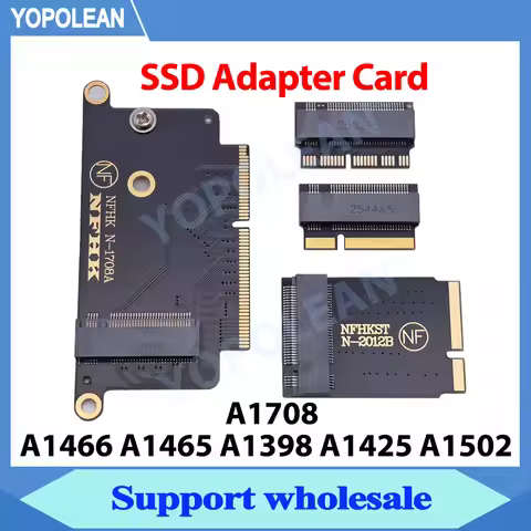 New M.2 NVMe PCIe M.2 NGFF SSD Adapter Card For MacBook Pro Air A1466 A1502 A1708 A1398 A1425 A1465