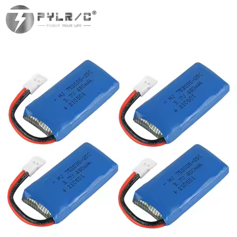 1/2/3/5pcs 3.7V 450mAh lithium battery for H107 H31 KY101 E33C E33 remote control Spare Parts for 3.