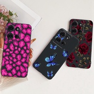 For Motorola Moto G85 G75 5G Casing Black Luxury butterfly Painted Funny TPU Soft Silicone Protectiv