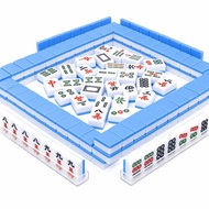 Aesthetic Cute Small Travel Mahjong Set Game Board Travel Mudah Bawa Mahjong Dengan Rak Mini 迷你麻将牌