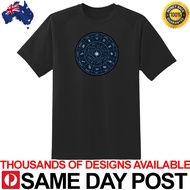 Astrology Chart Premium Black Shirt 100% Cotton Tshirt Aussie Witch Witchy