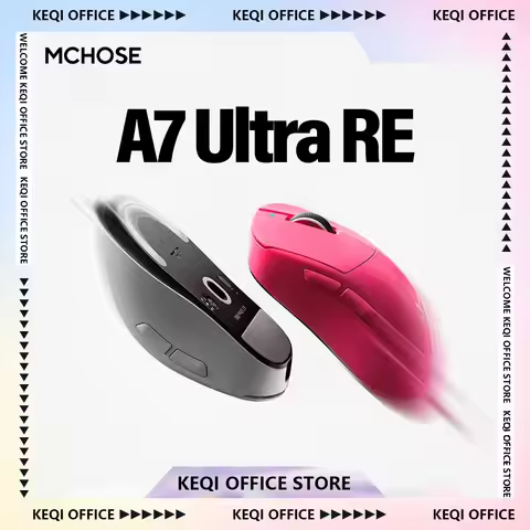 MCHOSE A7 Ultra RE Gaming Mouse Ergonomic Design 8K 20000fps 42000DPI 750IPS Super Glide Coating 500