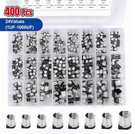145PCS/400PCS capacitor kit Aluminum Electrolytic SMD  condensadores electrolíticos 1uF~1000uF 6.3V-
