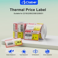 CLABEL 221B/220B/230B/320B/S1 Waterproof Thermal Price Tags for Supermarket Shelves