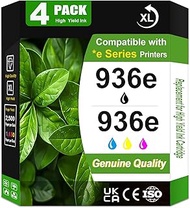 4 Pack 936 Ink Cartridge Use for OfficeJet 9122e OfficeJet Pro 9110b 9125e 9128e 9130b 9135e OfficeJ