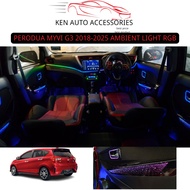 PERODUA MYVI G3 2018-2025 LED RGB AMBIENT CAR AMBIENT LIGHT PLUG AND PLAY