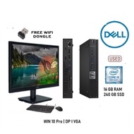 Desktop Komputer / Desktop Gaming / Office Desktop / Pc Gaming Full Set CPU HP DELL CORE I5 16GB RAM