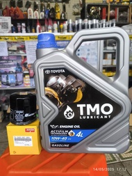 OLI MOBIL TOYOTA BENSIN TMO 4LITER BONUS FILTER OLI,UNTUK MOBIL,AVANZA,,AGIYA,CALIA,RUSS DLL