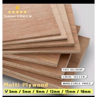 3/5/9/15mm Plywood Board Panel Sheet Papan Ply Wood Kayu Perabot