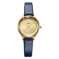 Sinobi 2020 Simple Watches Geneva Designer Ladies Watch Luxury Brand Blue Strap Quartz Gold Wrist Watches Luxury Gifts for Women HP. SHOP