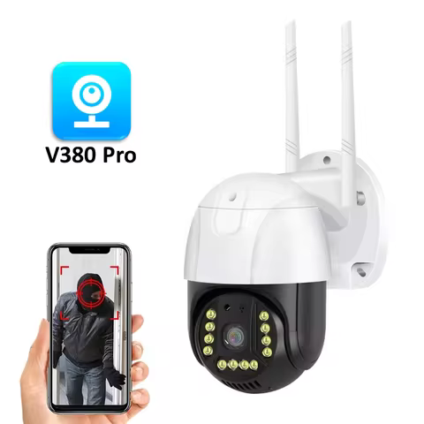 V380 Pro App 1080P Wifi PTZ Camera Full Color Night Vision Motion Detection Home Security CCTV Monit