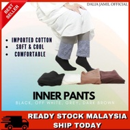 Inner seluar petticoat kain dalam panjang wanita cotton inner pants ladies