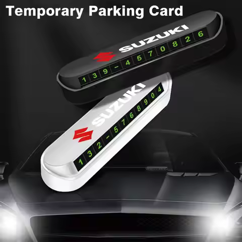 Car Temporary Parking Card Phone Number Card Accessories Center Cover For Suzuki SX4 Swift Jimny ALT