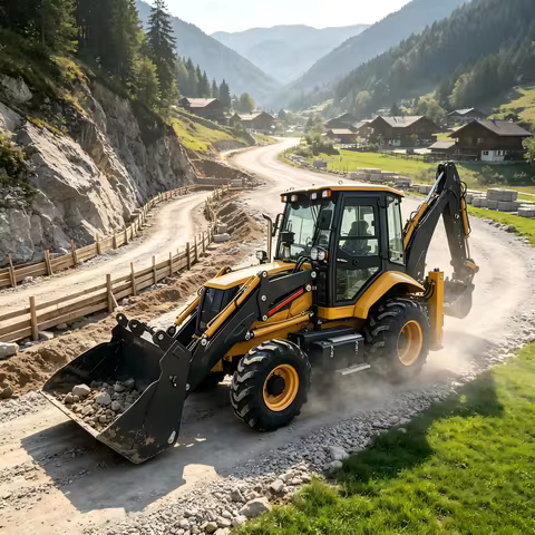Multi Functional Machine Hydraulic Drive mini Backhoe Compact Backhoe Small Backhoe Loader